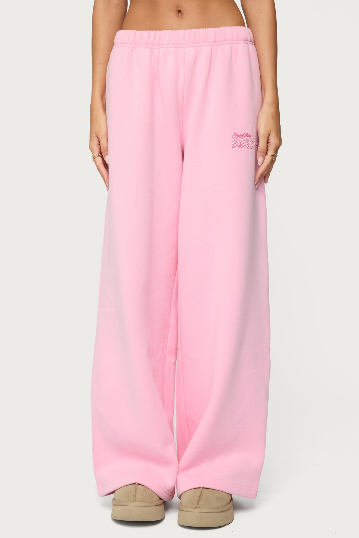 Pastel Edit Edikted Sweatpants - PINK
