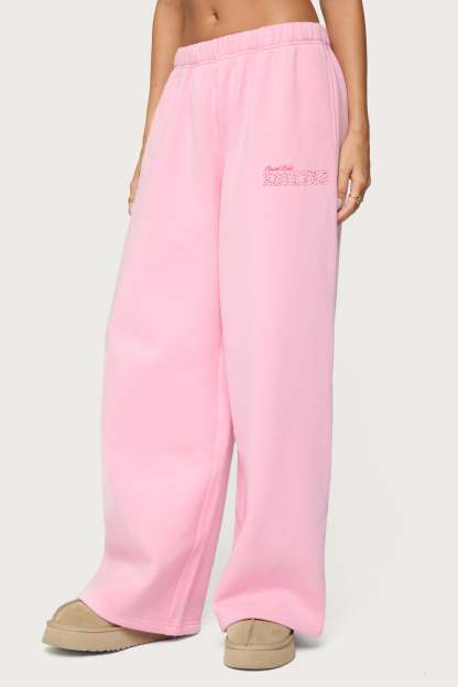 Pastel Edit Edikted Sweatpants - PINK