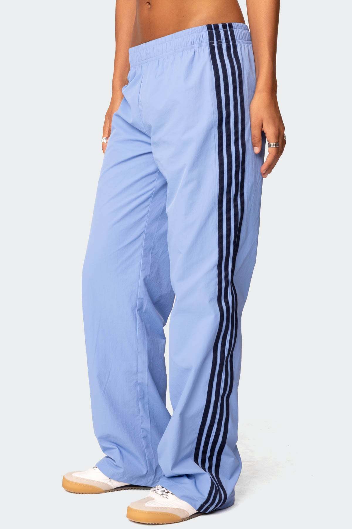 Nikki Nylon Pants - BLUE