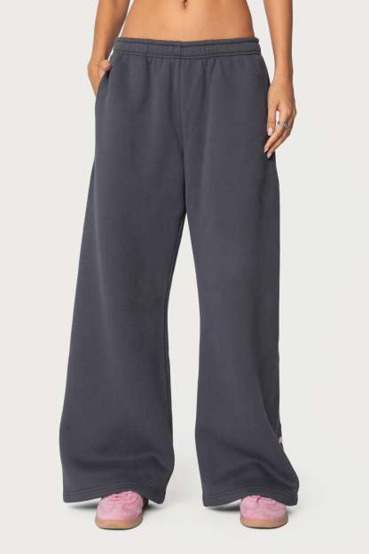 Bonney Bow Detail Sweatpants - DARK GRAY