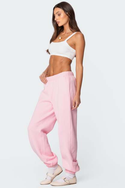 Clark Oversized Sweatpants - LIGHT PINK