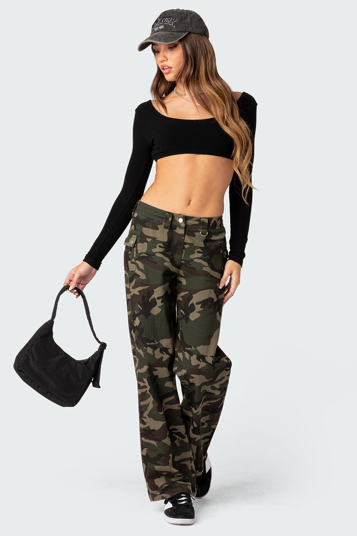 Aya Low-Rise Cargo Pants - MIX