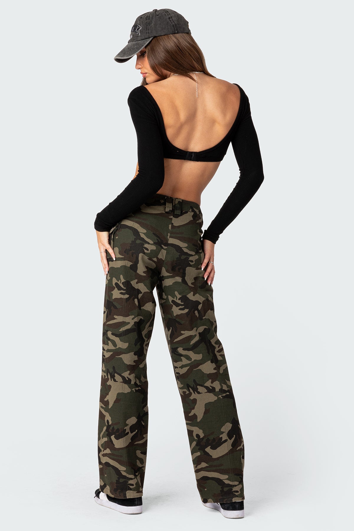 Aya Low-Rise Cargo Pants - MIX