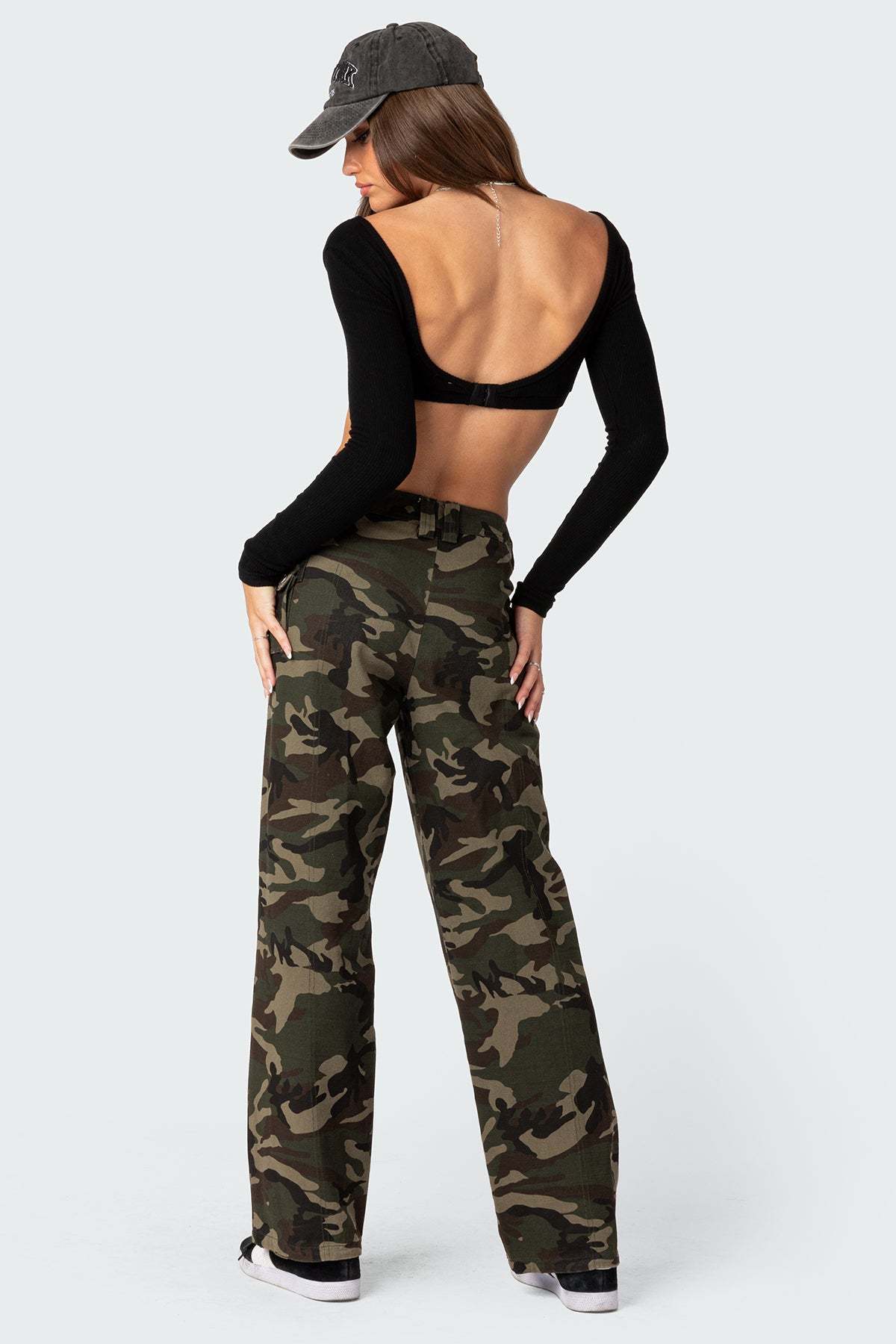 Aya Low-Rise Cargo Pants - MIX