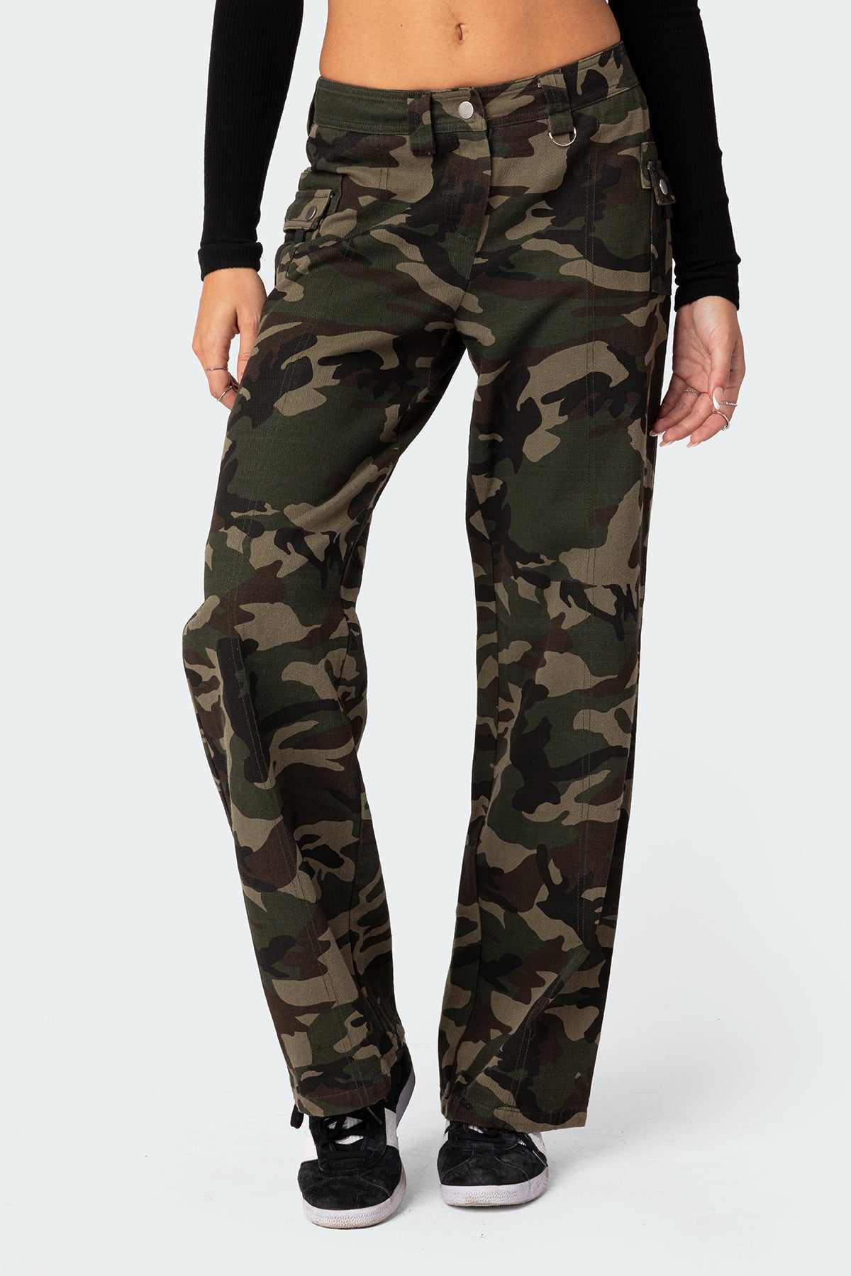 Aya Low-Rise Cargo Pants - MIX