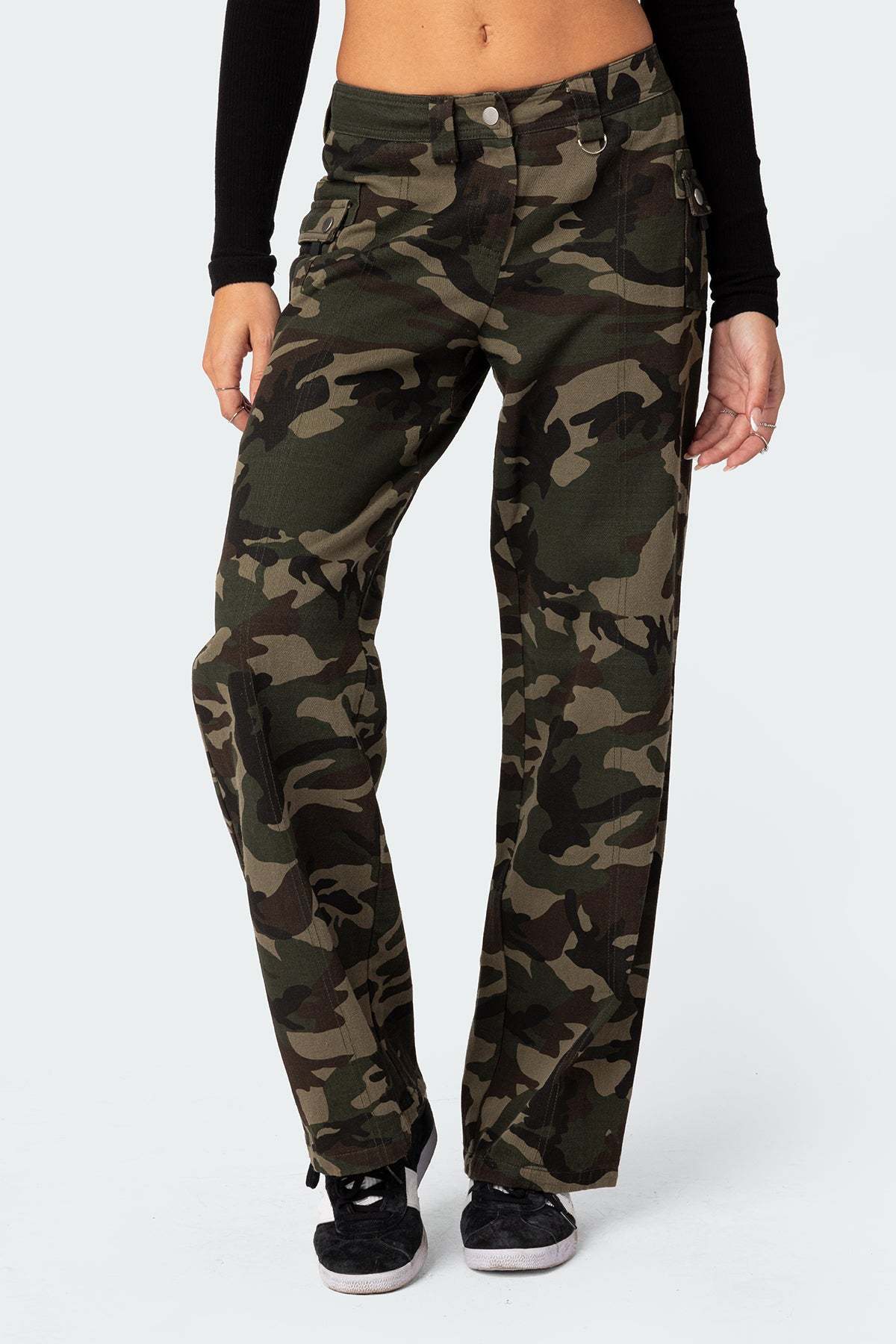 Aya Low-Rise Cargo Pants - MIX