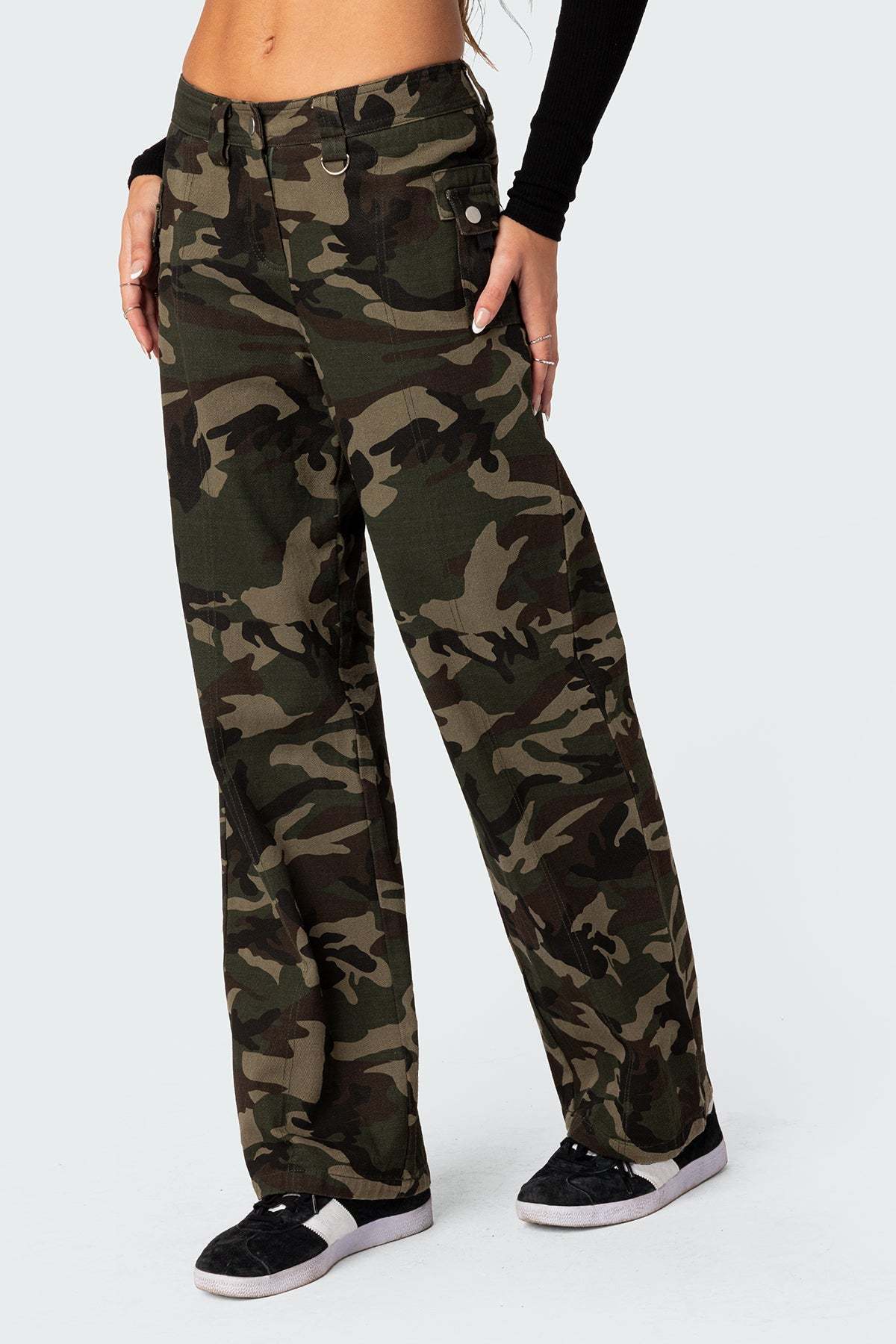 Aya Low-Rise Cargo Pants - MIX