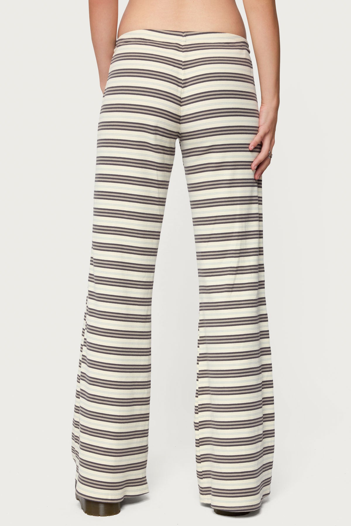 Avalie Striped Ribbed Pants - MIX