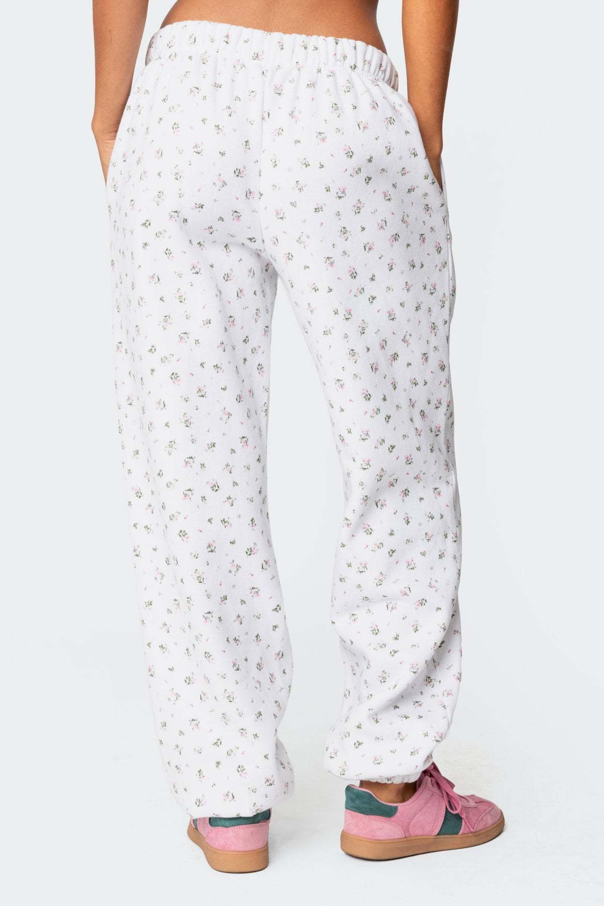 Bouquet Oversized Sweatpants - CREAM