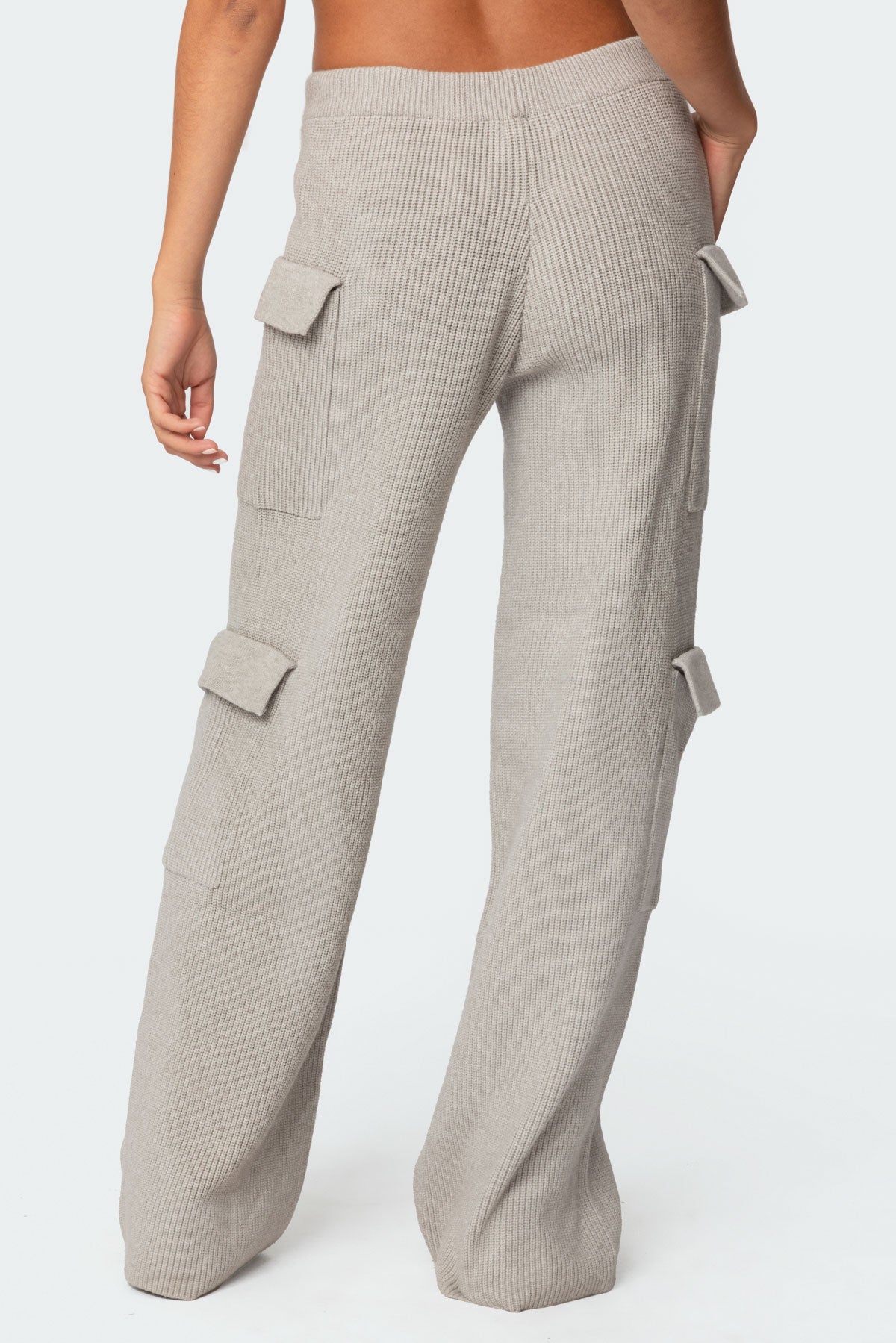 Wynter Knit Cargo Pants - GRAY MELANGE