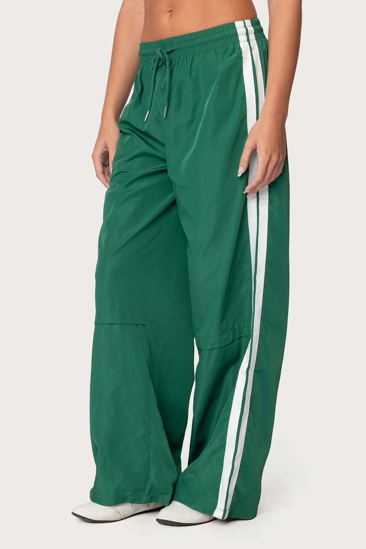 Fauna Nylon Track Pants - GREEN