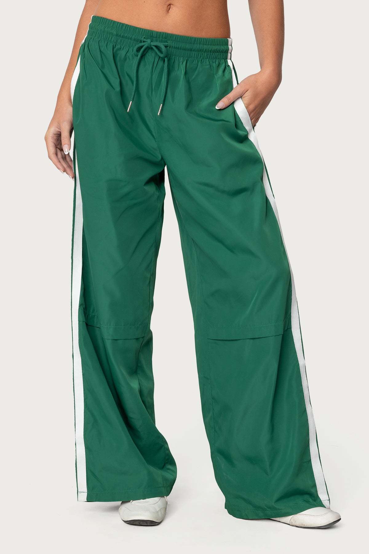 Fauna Nylon Track Pants - GREEN