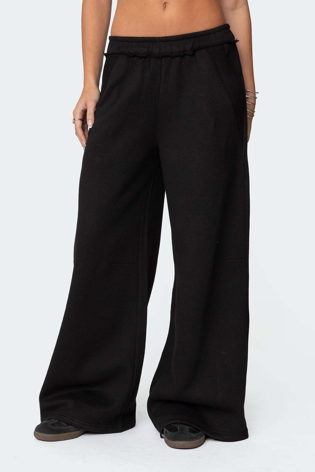 Kori Oversized Sweatpants - BLACK
