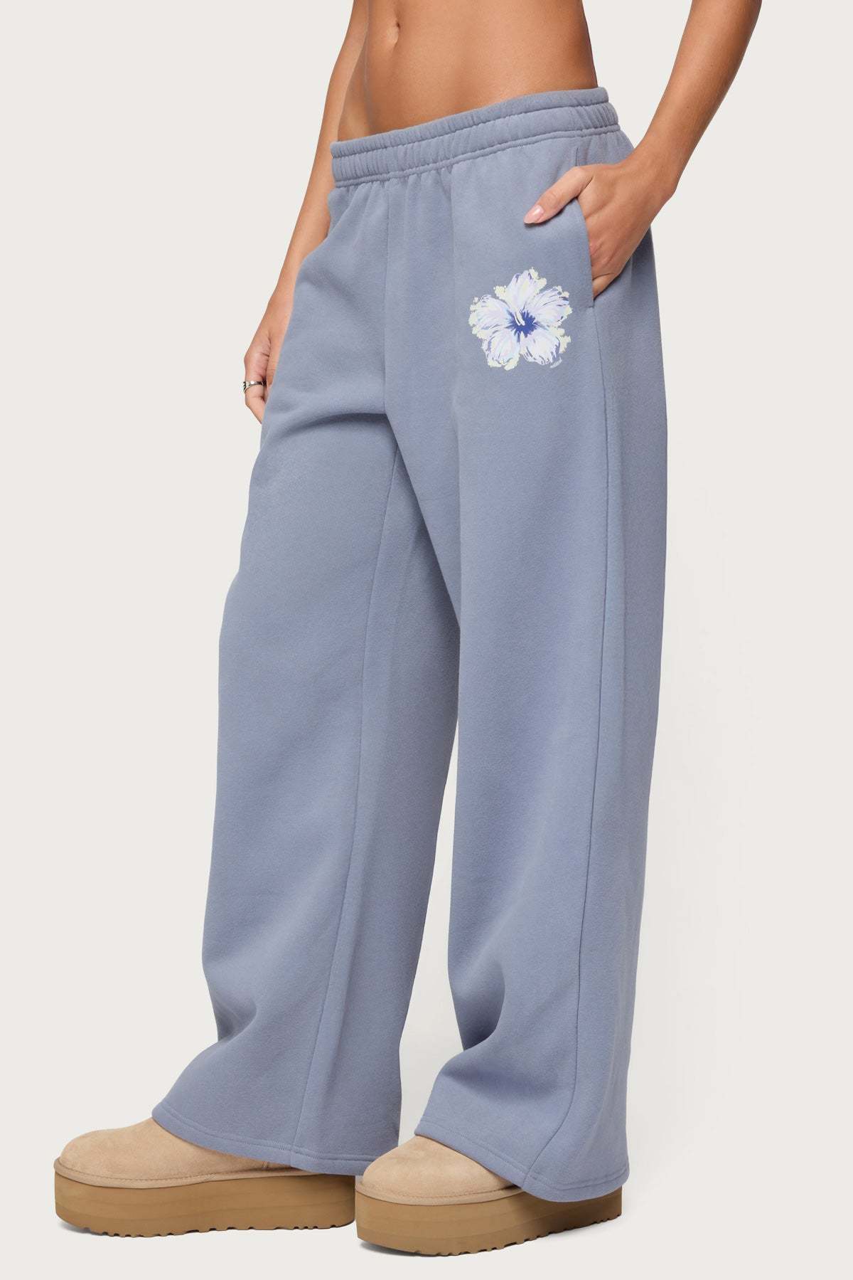 Tropical Bloom Sweatpants - BLUE