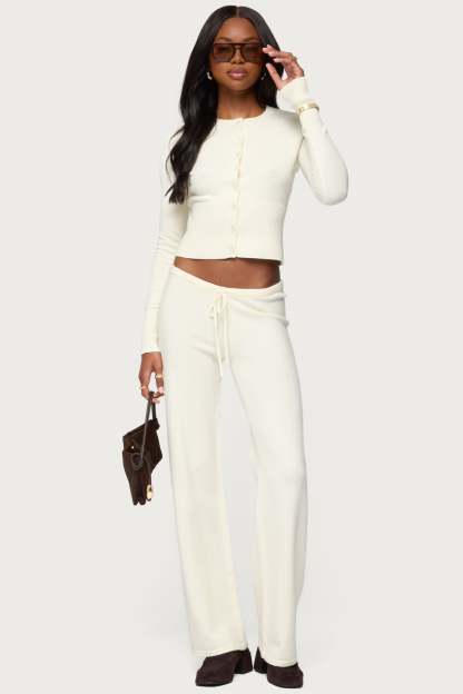 Montanna Knit Pants - CREAM