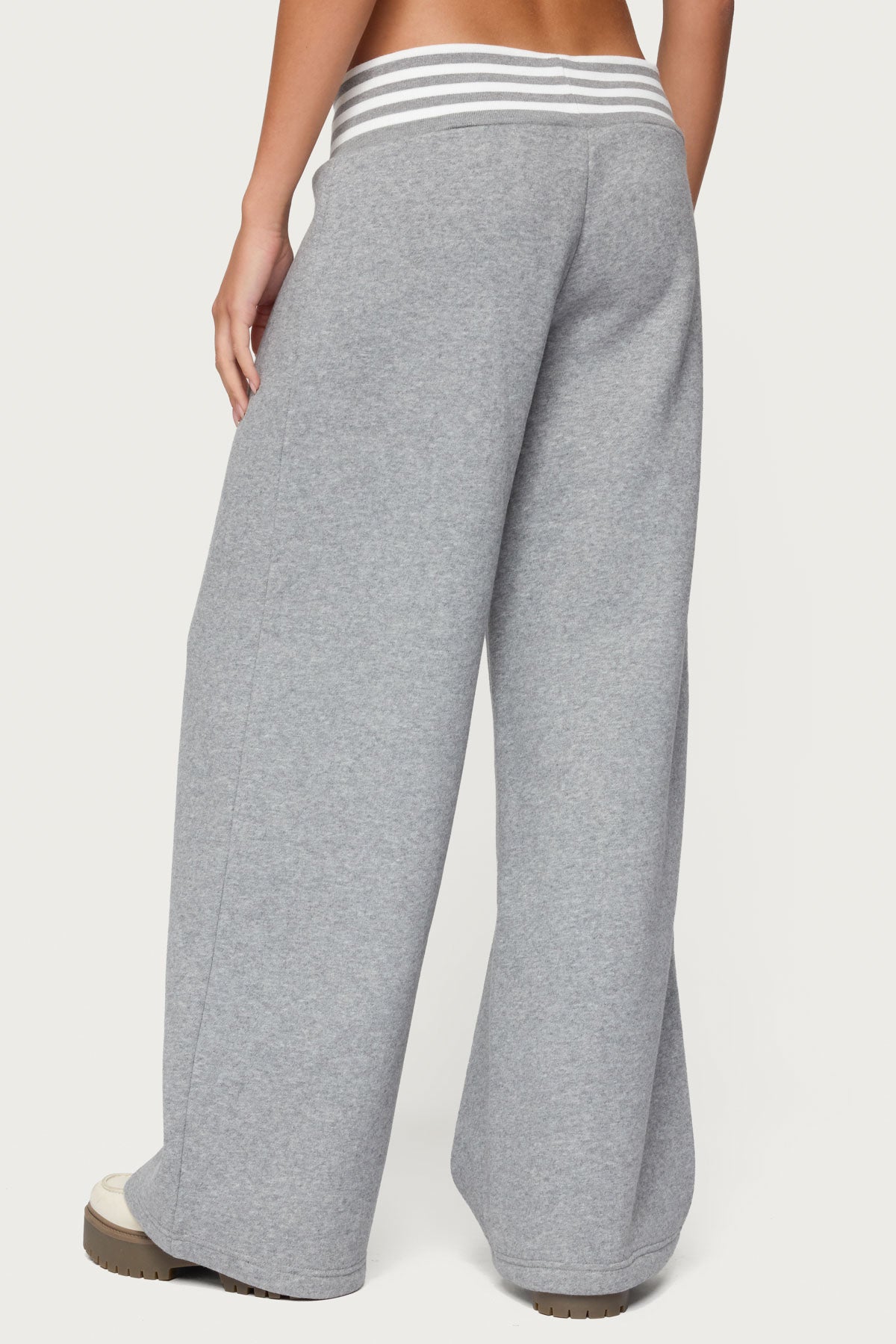 Eloura Stripey Sweatpants - GRAY-MELANGE
