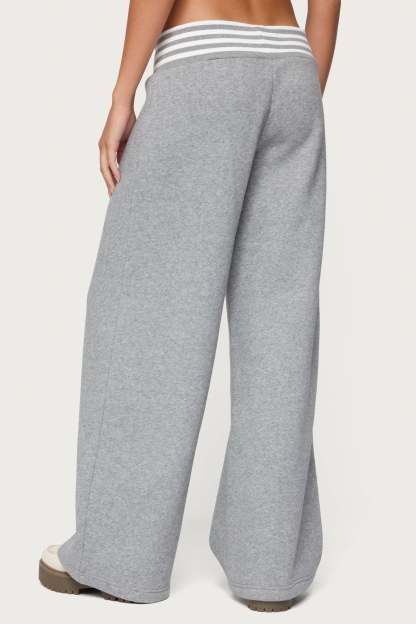 Eloura Stripey Sweatpants - GRAY-MELANGE