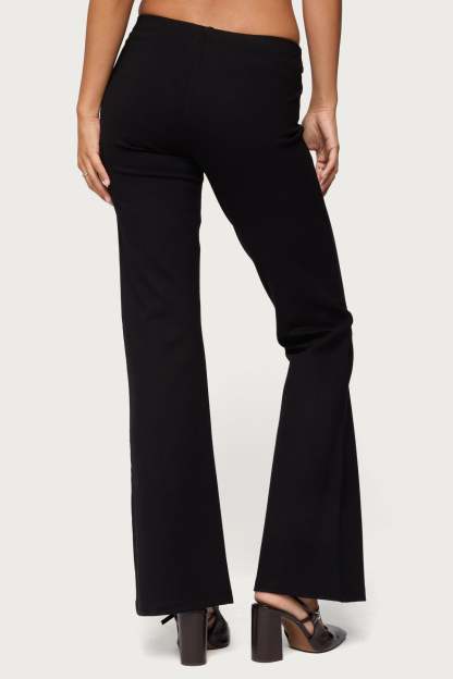 Metiza Flared Pants - BLACK