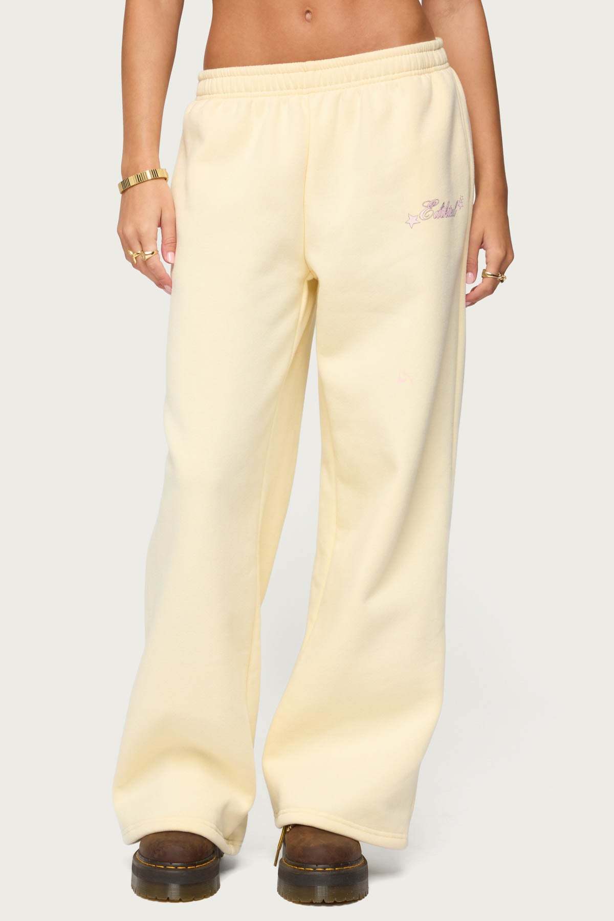 Club Edikted Sweatpants - YELLOW