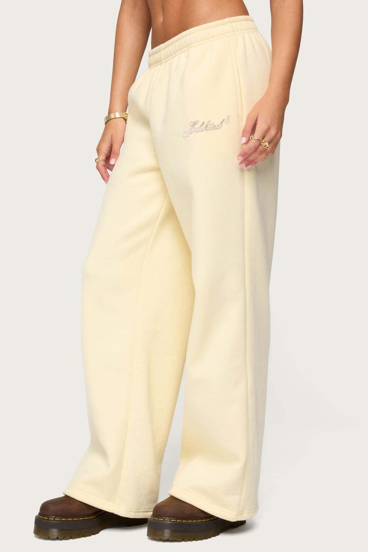 Club Edikted Sweatpants - YELLOW