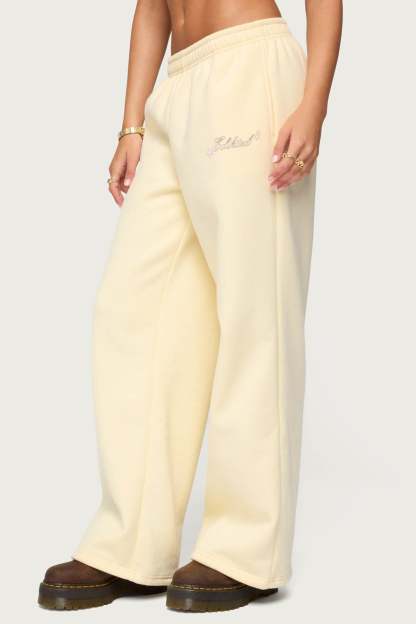Club Edikted Sweatpants - YELLOW