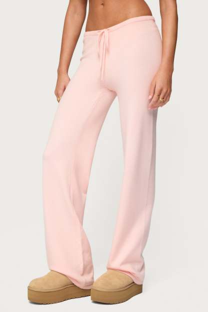 Montanna Knit Pants - LIGHT-PINK