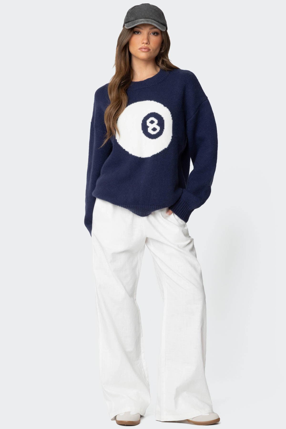 Alexa Linen Blend Pants - WHITE