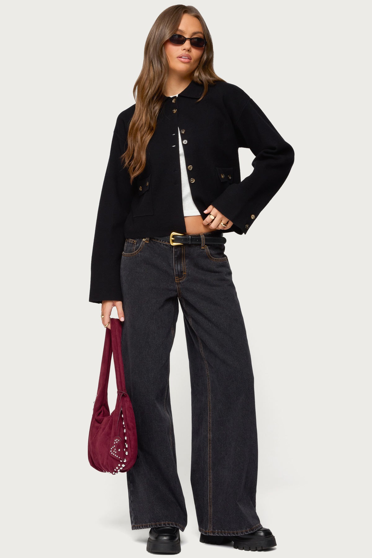 Lorne Knit Jacket - BLACK