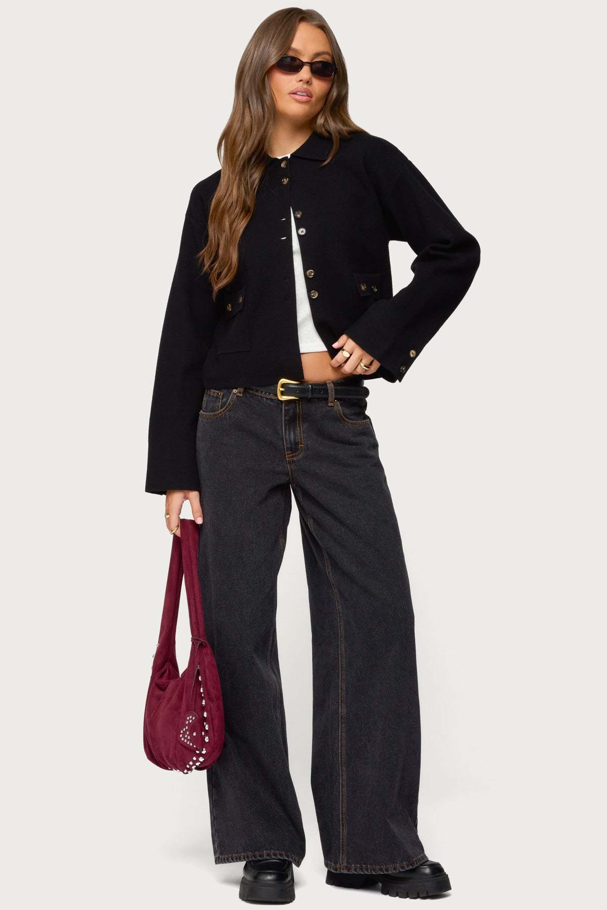 Lorne Knit Jacket - BLACK