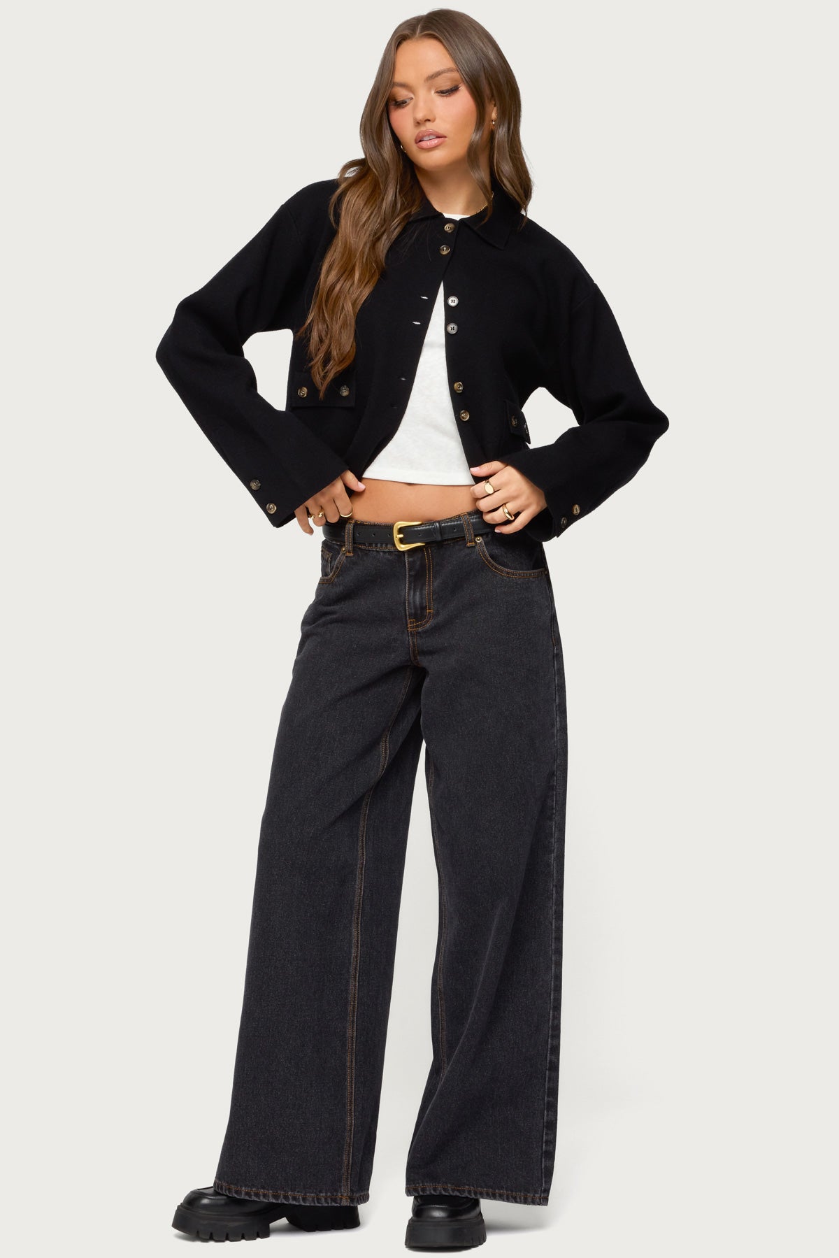 Lorne Knit Jacket - BLACK
