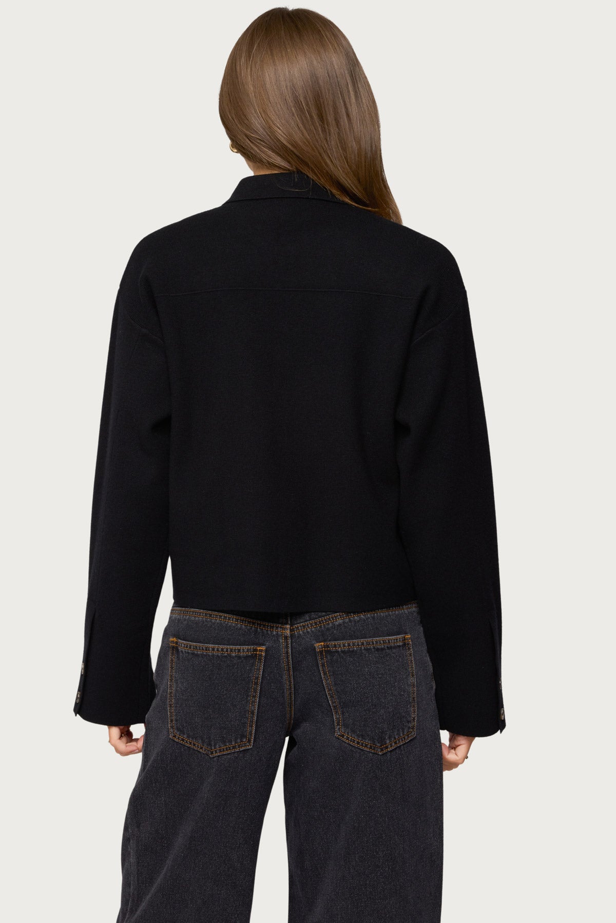 Lorne Knit Jacket - BLACK