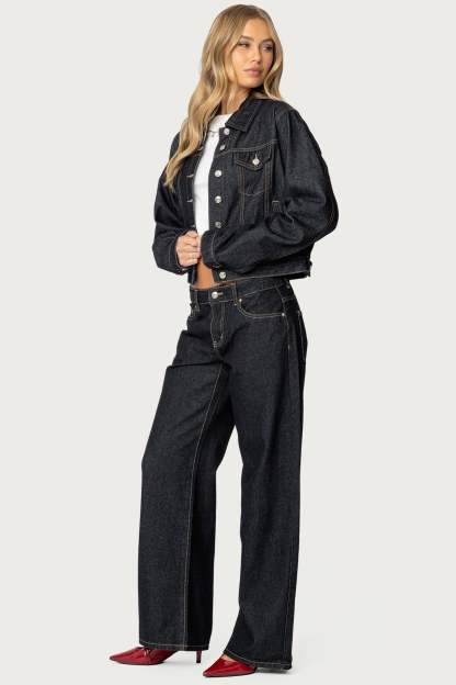 Barb Denim Jacket - INDIGO BLUE RAW WASHED