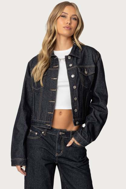 Barb Denim Jacket - INDIGO BLUE RAW WASHED