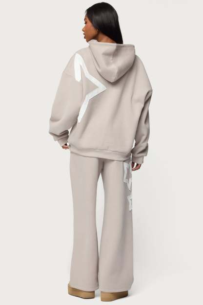 Starly Straight Leg Sweatpants - GRAY