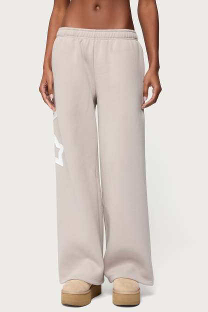 Starly Straight Leg Sweatpants - GRAY