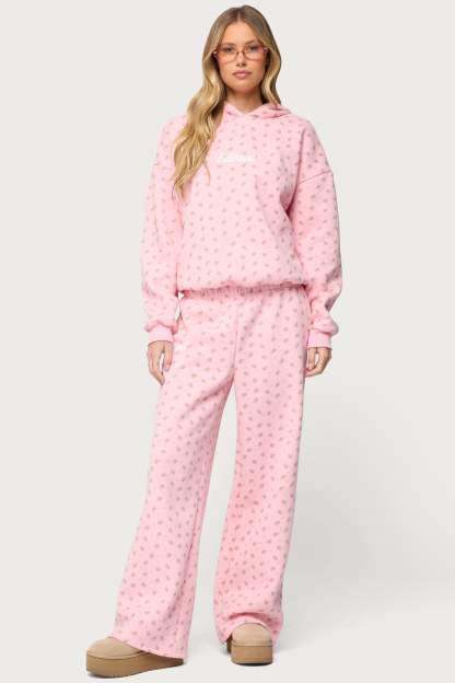 Flower Power Sweatpants - LIGHT-PINK