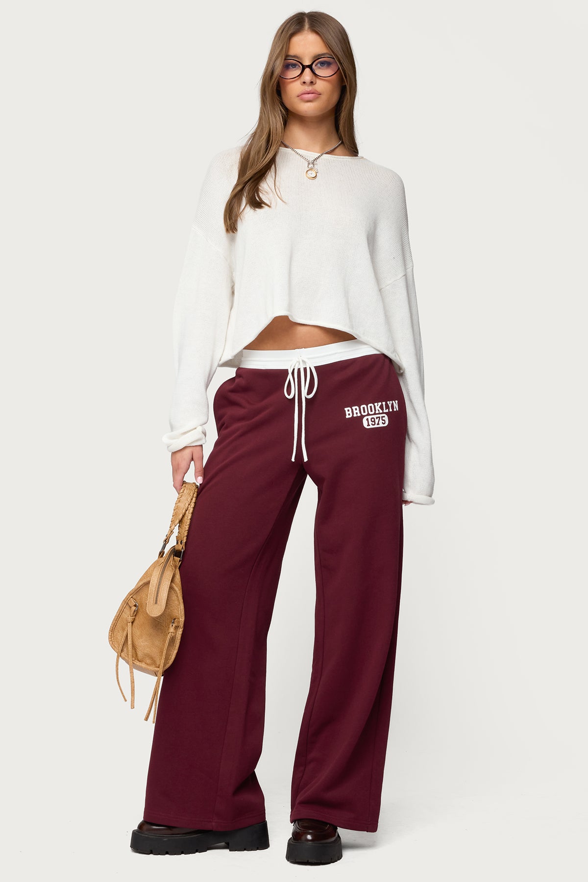 Brookie Sweatpants - BURGUNDY