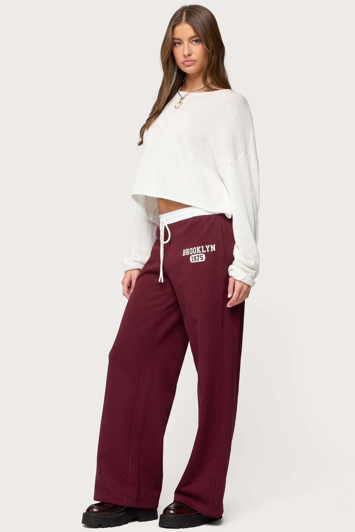 Brookie Sweatpants - BURGUNDY