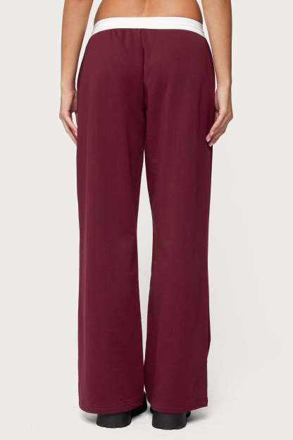 Brookie Sweatpants - BURGUNDY