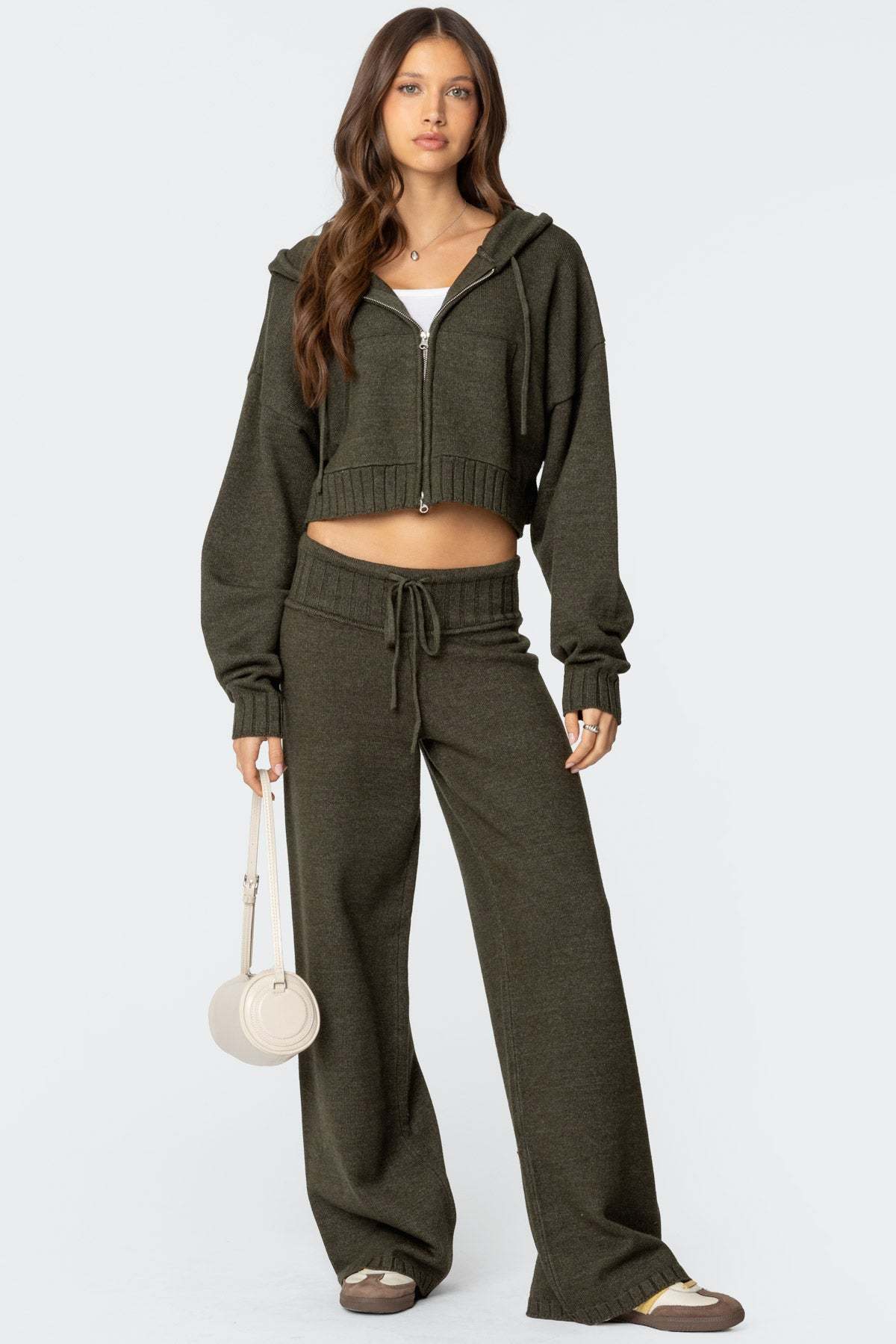 Russell Straight Leg Knit Pants - OLIVE