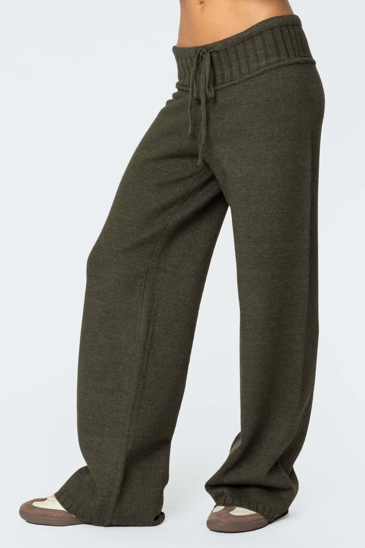 Russell Straight Leg Knit Pants - OLIVE