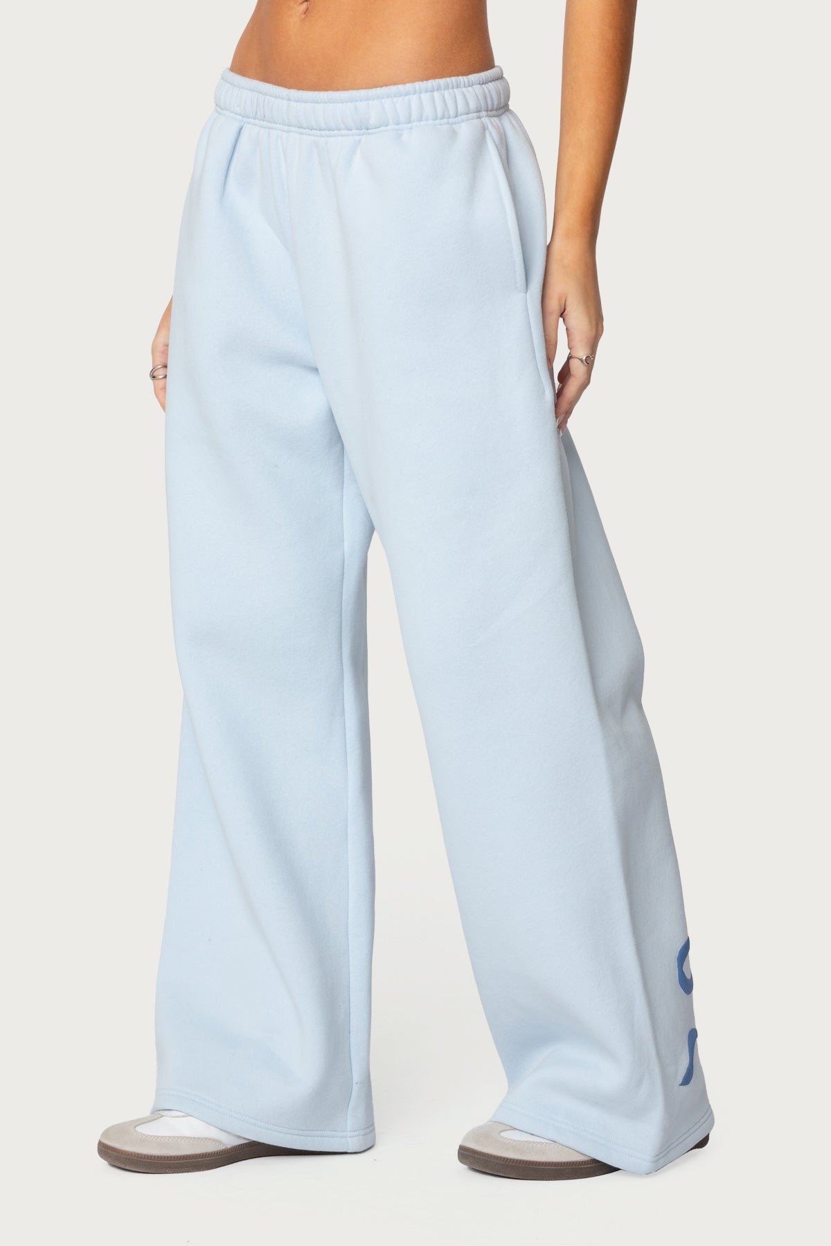 Bonney Bow Detail Sweatpants - BLUE