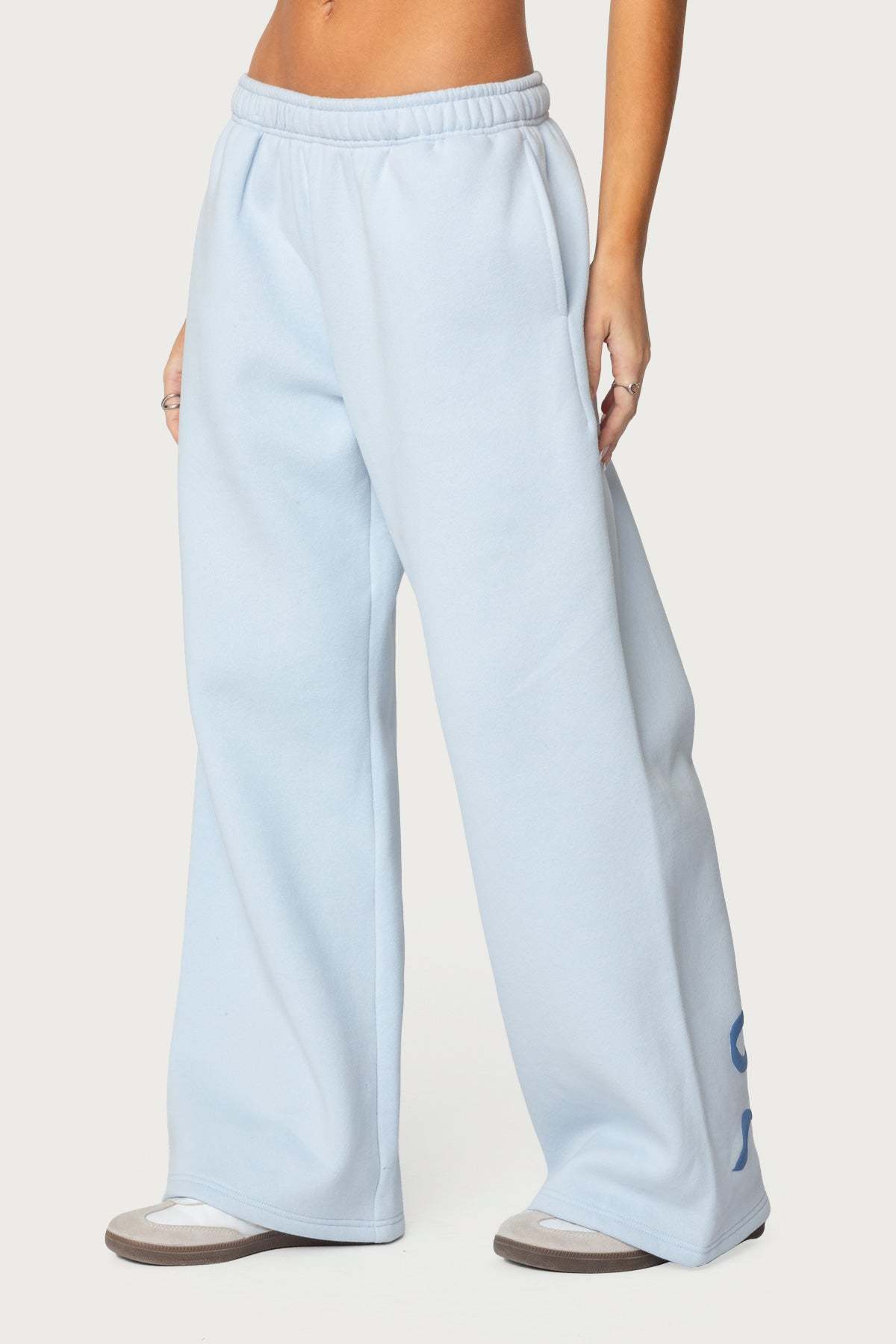 Bonney Bow Detail Sweatpants - BLUE