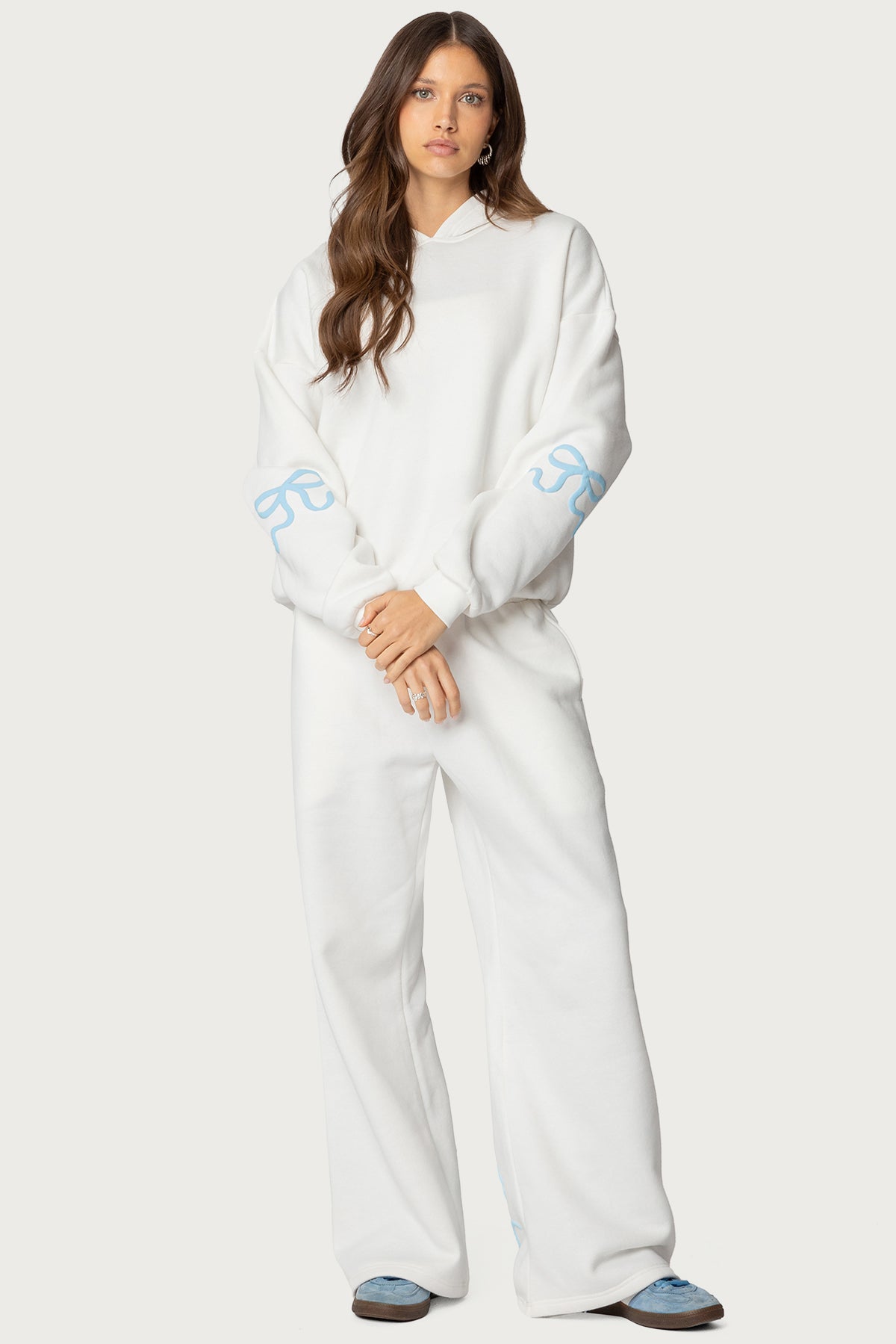 Bonney Bow Detail Sweatpants - CREAM