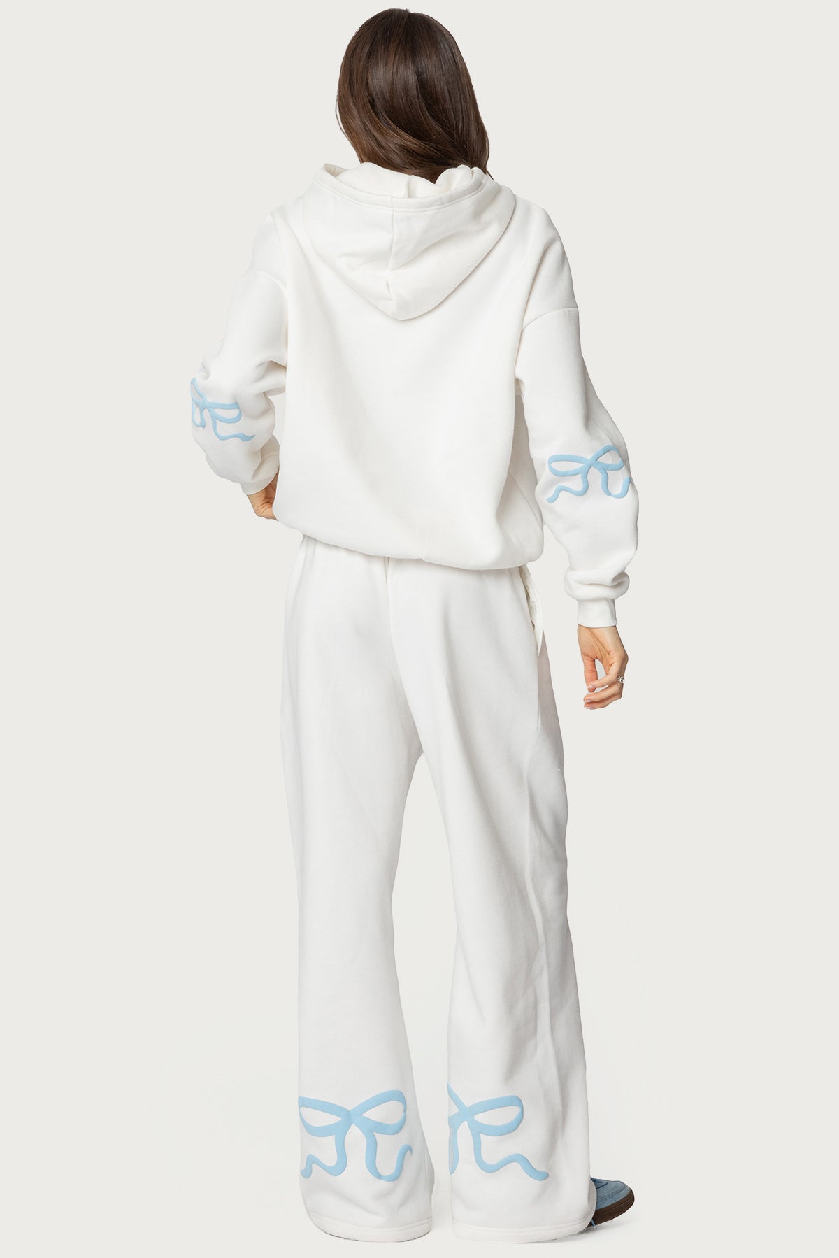 Bonney Bow Detail Sweatpants - CREAM