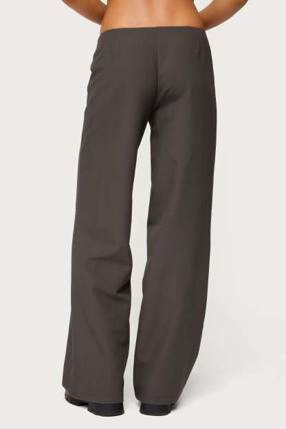 Raphael Tie Belt Pants - GRAY