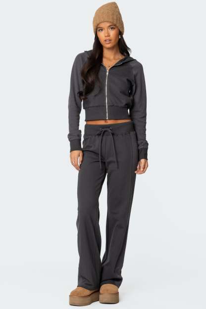 Chandler Waffle Sweatpants - GRAY