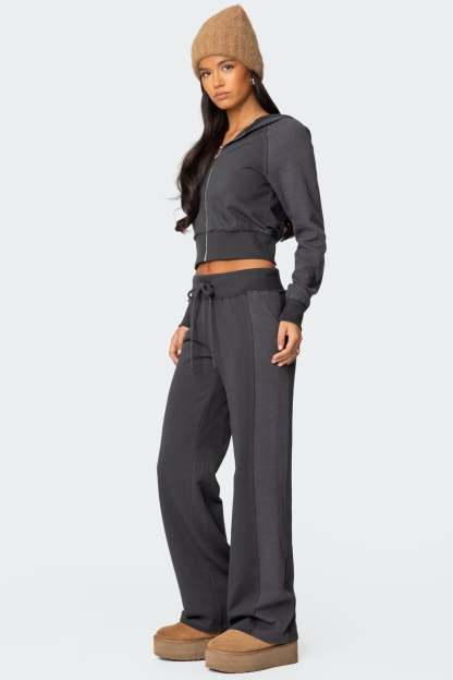 Chandler Waffle Sweatpants - GRAY