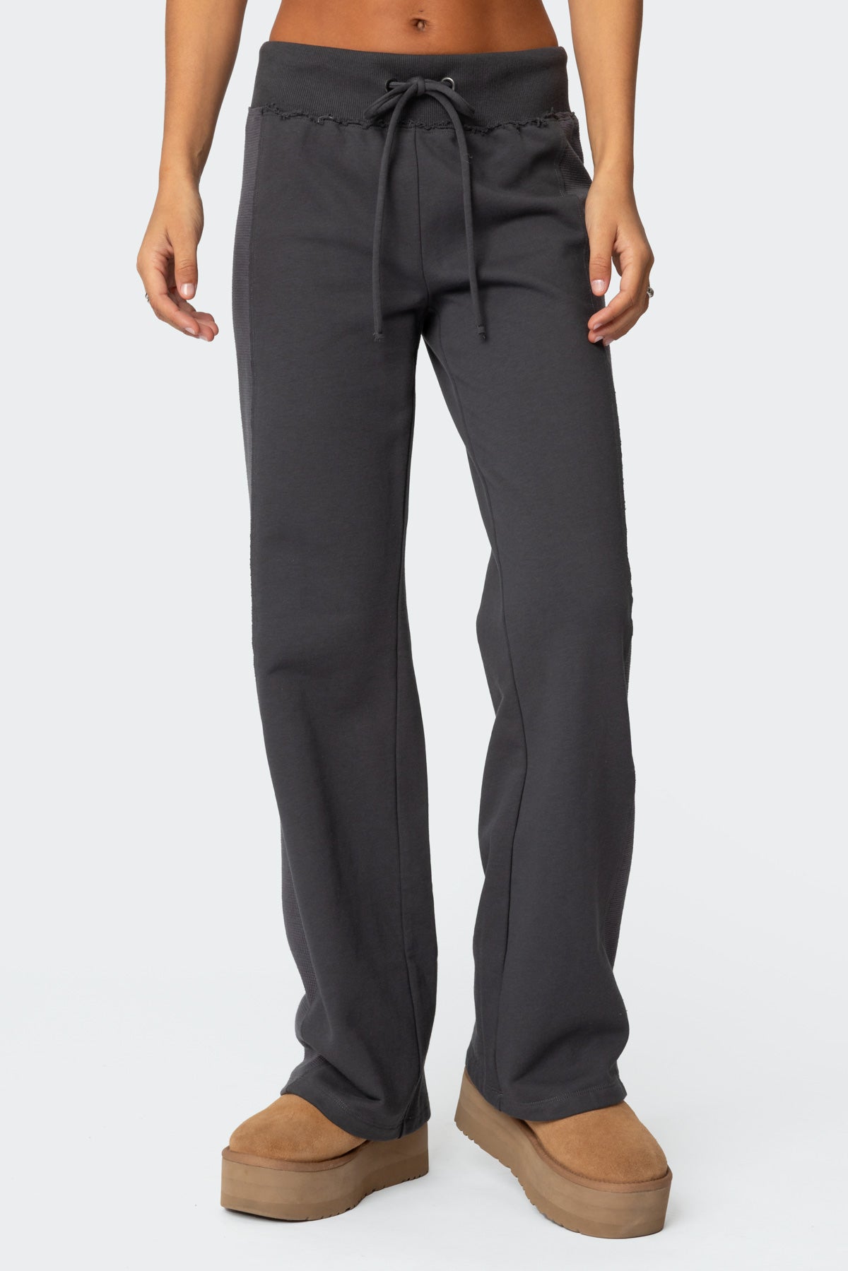 Chandler Waffle Sweatpants - GRAY