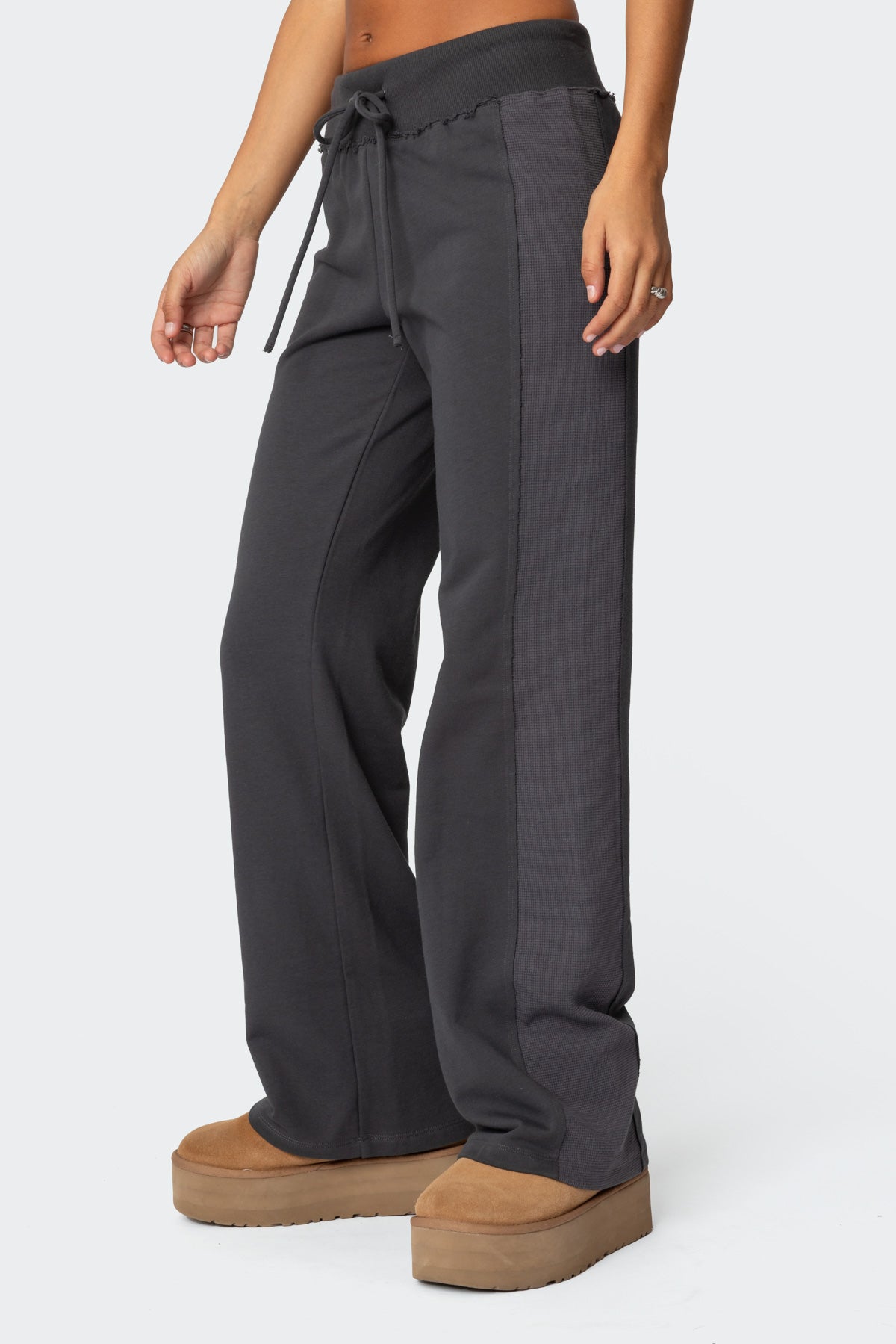 Chandler Waffle Sweatpants - GRAY